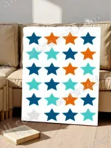 Colorful Stars Canvas Wall Art for Bedroom Living Room Home Decor – view 4