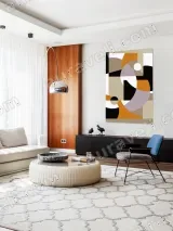Abstract Geometric Canvas Wall Art for Living Room Bedroom Home Decor – view 4