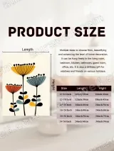 Mid - Century Modern Floral Canvas Wall Art for Living Room Home Decor – view 7