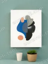 Abstract Geometric Shapes Canvas Wall Art for Living Room Bedroom Home Decor – view 2