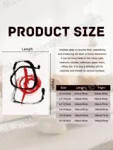 Abstract Red Black Brushstroke Canvas Wall Art for Living Room Home Decor – view 7