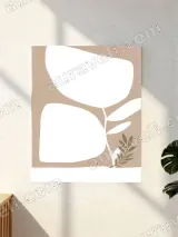 Minimalist Abstract Botanical Canvas Wall Art for Living Room Decor – view 2