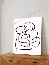 Abstract Minimalist Line Art Canvas Wall Art for Living Room Home Decor – view 4