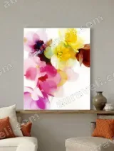 Abstract Floral Canvas Wall Art for Living Room Bedroom Home Decor – view 3