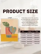 Monstera & Heart Leaf Potted Canvas Wall Art for Living Room Decor – view 7