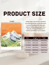 Colorful Snowy Mountain Valley Canvas Wall Art for Home Decor – вид 7