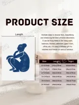 Distressed Crouching Woman Silhouette Canvas Wall Art for Home Decor – view 7