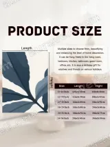 Blue Botanical Leaf Canvas Wall Art for Living Room Home Decor – view 7