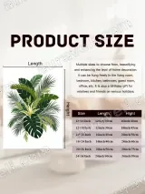 Tropical Monstera & Palm Leaves Canvas Wall Art for Living Room Bedroom Home Decor – view 6