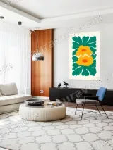 Yellow Floral Canvas Wall Art for Living Room Bedroom Home Decor – view 5