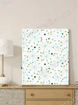 Mid - Century Modern Starburst Canvas Wall Art for Living Room Home Decor – view 4