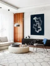 Abstract Geometric Wireframe Canvas Wall Art for Living Room Home Decor – view 5