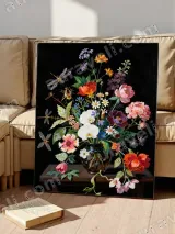 Vibrant Floral & Dragonfly Canvas Wall Art for Living Room Bedroom Decor – вид 4