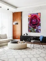 Dewy Red Rose Floral Canvas Wall Art for Living Room Bedroom Home Decor – view 5