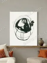 Abstract Bunny Canvas Wall Art for Living Room Home Decor – view 2