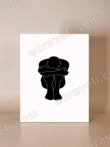 Abstract Self - Hugging Figure Canvas Wall Art for Bedroom Decor – view 4