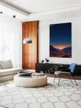Desert Dunes Sunset Starry Sky Mountain Canvas Wall Art for Home Decor – вид 5