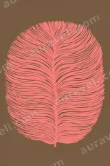 Pink Feather Canvas Wall Art for Living Room Bedroom framed modern home decor