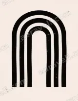 Minimalist Black Arch Canvas Wall Art for Living Room Home Decor wall art print