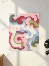 Abstract Swirl Canvas Wall Art for Living Room Bedroom Home Decor – view 3