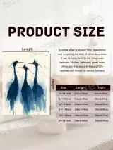 Abstract Blue Herons Canvas Wall Art for Home Decor – вид 7