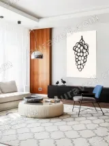 Grapes Ink Drawing Canvas Wall Art for Living Room Home Decor – view 5