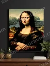 Mona Lisa Artistic Canvas Wall Art for Living Room Home Decor
