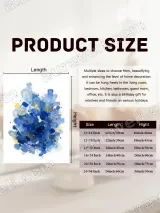 Abstract Blue & Yellow Canvas Wall Art for Living Room Bedroom Home Decor – вид 7