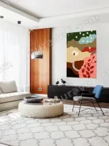 Abstract Woman & Floral Canvas Wall Art for Living Room Home Decor – view 5