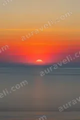 Serene Ocean Sunset Canvas Wall Art for Living Room framed modern home decor