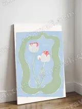 Tulip Floral Canvas Wall Art for Bedroom Living Room Home Decor – view 3