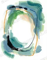 Abstract Colorful Circle Canvas Wall Art for Living Room framed modern home decor