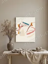 Abstract Brushstroke Canvas Wall Art for Living Room Bedroom Home Decor – вид 3