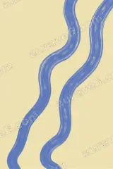 Abstract Wavy Blue Lines Canvas Wall Art for Living Room Home Decor wall art print
