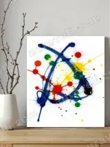 Abstract Color Splash Canvas Wall Art for Living Room Bedroom Home Decor