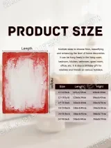 Abstract Red & White Textured Canvas Wall Art for Home Decor – view 6