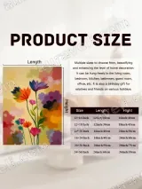 Colorful Floral Canvas Wall Art for Bedroom and Living Room Home Decor – view 7