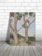 Serene Tree Landscape Canvas Wall Art for Living Room Bedroom Home Decor – view 3