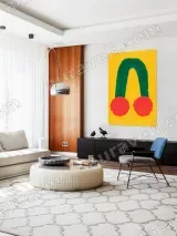 Abstract Cherry Canvas Wall Art for Living Room Decor – view 5