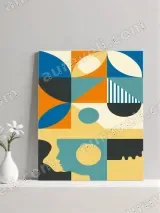 Abstract Geometric Shapes Canvas Wall Art for Living Room Home Decor – вид 2