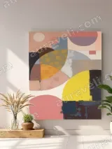 Abstract Geometric Canvas Wall Art for Living Room Bedroom Home Decor – view 4