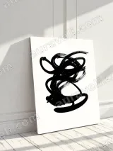 Abstract Animal Ink Brush Canvas Wall Art for Living Room Home Decor – view 3