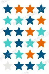 Colorful Stars Canvas Wall Art for Bedroom Living Room Home Decor wall art print