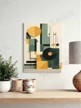 Geometric Abstract Canvas Wall Art for Living Room Home Decor – view 4
