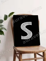 Minimalist S Line Art Wall Art for Living Room Bedroom Home Decor – view 4