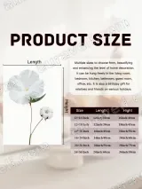 White Floral & Cotton Canvas Wall Art for Living Room & Bedroom Home Decor – вид 6