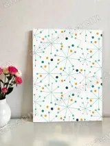 Mid - Century Modern Starburst Canvas Wall Art for Living Room Home Decor
