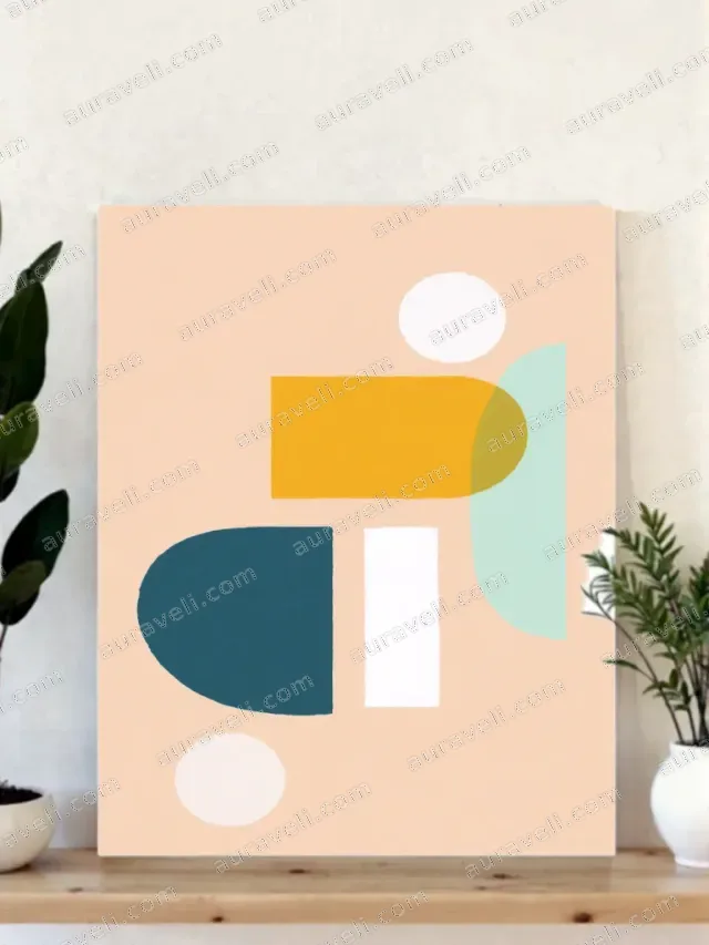 Abstract Geometric Canvas Wall Art for Living Room Bedroom Home Decor — art print