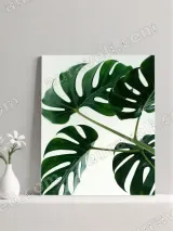 Monstera Leaf Canvas Wall Art for Living Room Bedroom Home Decor – вид 3