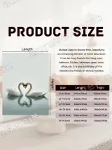 Swan Heart Shape Canvas Wall Art for Living Room Bedroom Home Decor – view 6